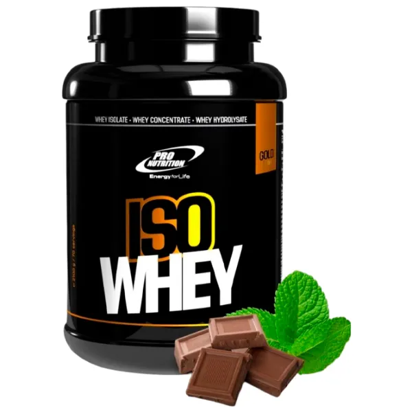 Proteină Pro Nutrition Iso Whey Gold 2100 g (pn0254) praf/ Ciocolată, mentă photo 1