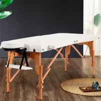Массажный стол Costway HB87017WH Белый photo 5
