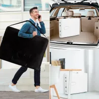 Массажный стол Costway HB87017WH Белый photo 7