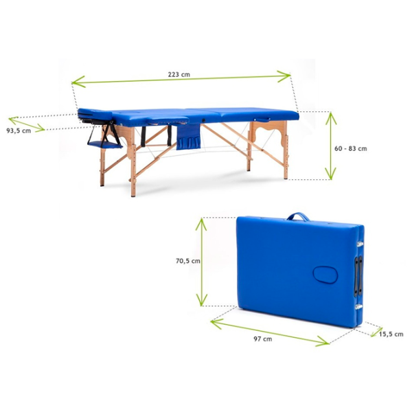 Masă de masaj Bodyfit 579 Blue photo 6