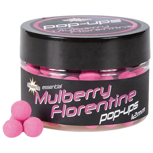 Boilies Dynamite Baits Fluro Pop-Ups Mulberry Florentine/ 12 mm photo 1