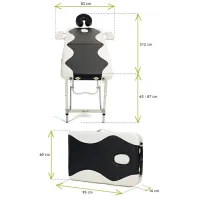 Masă de masaj Bodyfit 1034 Black photo 7