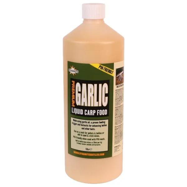 Добавка для приманки Dynamite Baits Liquid Carp Food Чеснок photo 1 Добавка для приманки Dynamite Baits Liquid Carp Food Чеснок photo 1