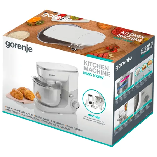 Robot de bucătărie Gorenje MMC1005W 1000 W/ White photo 12
