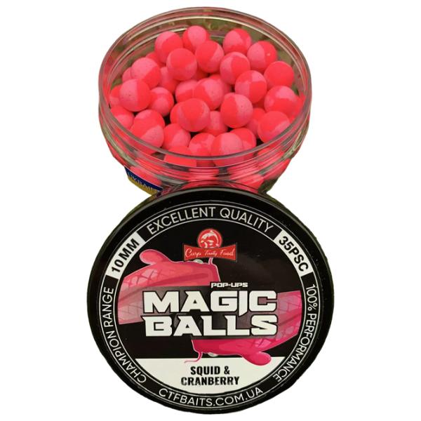 Бойлы Carp Tasty Food Magic Balls Pop-Ups Кальмар/ 10 мм photo 1 Бойлы Carp Tasty Food Magic Balls Pop-Ups Кальмар/ 10 мм photo 1