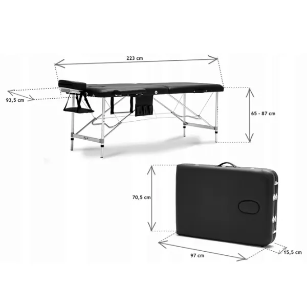 Masă de masaj Bodyfit 4086 Black photo 5 Masă de masaj Bodyfit 4086 Black photo 5