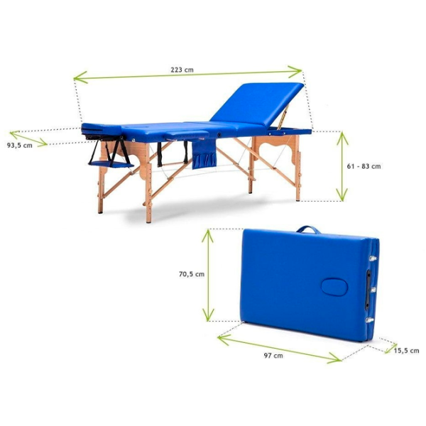 Masă de masaj Bodyfit 581 Blue photo 5