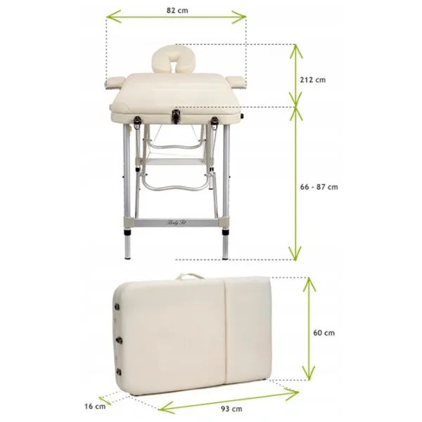 Masă de masaj Bodyfit 599 White photo 6 Masă de masaj Bodyfit 599 White photo 6
