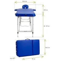 Masă de masaj Bodyfit 551 Blue photo 7