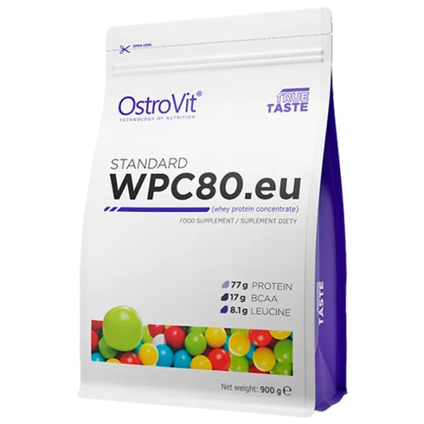 Протеин OstroVit STANDARD WPC80.eu 900 г (5902232616101) порошок/ Жвачка photo 1 Протеин OstroVit STANDARD WPC80.eu 900 г (5902232616101) порошок/ Жвачка photo 1