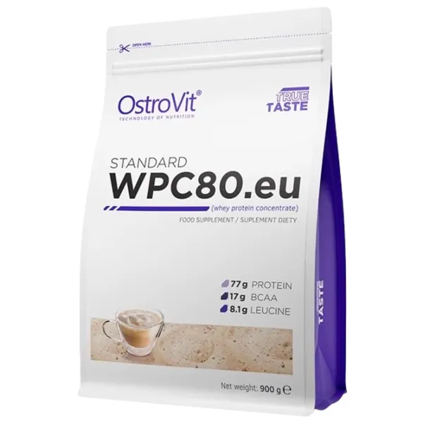 Proteină OstroVit STANDARD WPC80.eu 900 g (5903246222760) praf/ Cappuccino photo 1 Proteină OstroVit STANDARD WPC80.eu 900 g (5903246222760) praf/ Cappuccino photo 1