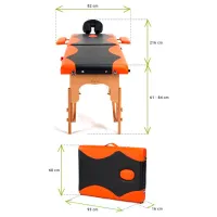 Masă de masaj Bodyfit 1041 Black photo 5