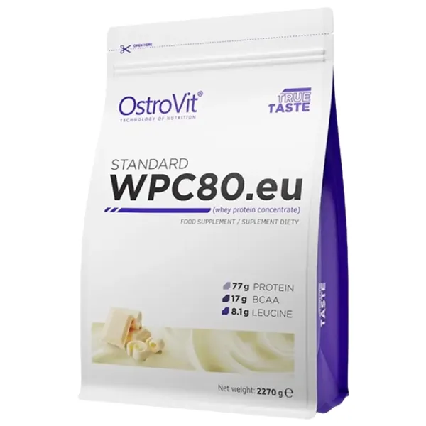 Proteină OstroVit STANDARD WPC80.eu 2270 g (5902232619607) praf/ Ciocolată albă photo 1 Proteină OstroVit STANDARD WPC80.eu 2270 g (5902232619607) praf/ Ciocolată albă photo 1