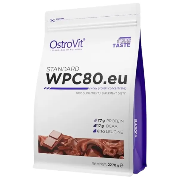 Proteină OstroVit STANDARD WPC80.eu 2270 g (5902232610727) praf/ Ciocolată photo 1 Proteină OstroVit STANDARD WPC80.eu 2270 g (5902232610727) praf/ Ciocolată photo 1