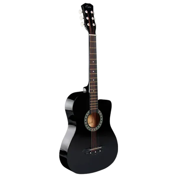 Chitară acustică Acustica E-38C 4/ 4, Dreadnought, Black photo 1