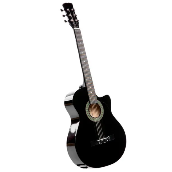 Chitară acustică Acustica E-38C 4/ 4, Dreadnought, Black photo 2