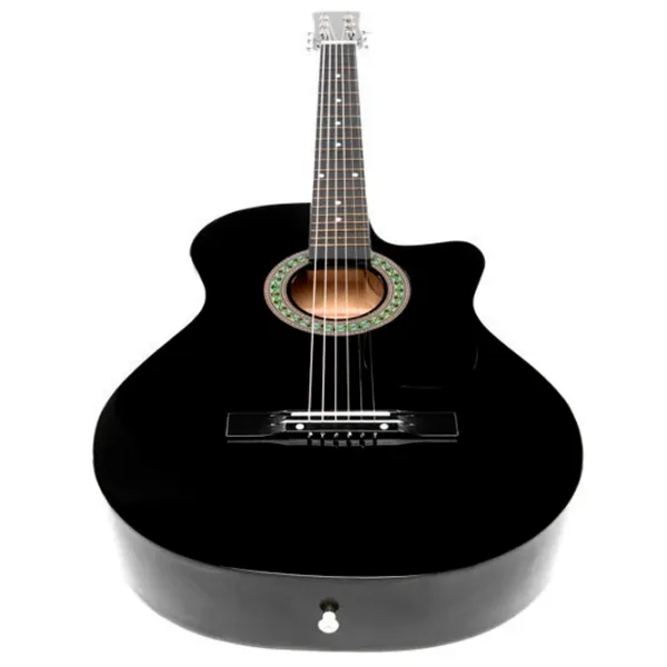 Chitară acustică Acustica E-38C 4/ 4, Dreadnought, Black photo 3