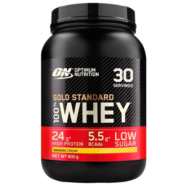 Proteină Optimum Nutrition GOLD STANDARD 100% WHEY 908 g (5060469989242) praf/ Banană photo 1 Proteină Optimum Nutrition GOLD STANDARD 100% WHEY 908 g (5060469989242) praf/ Banană photo 1