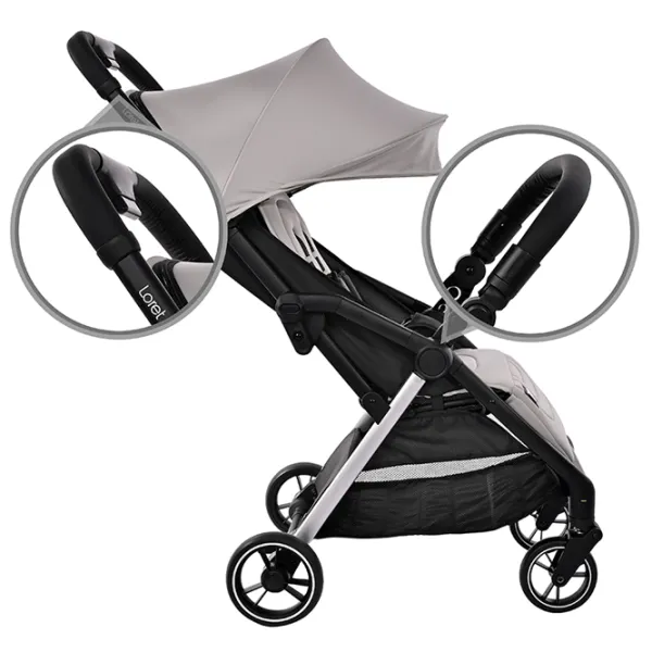 Детская коляска Lorelli Stroller Loret 10021982401/ Black photo 7