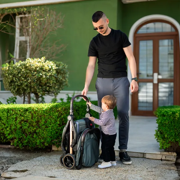 Детская коляска Lorelli Stroller Loret 10021982401/ Black photo 9