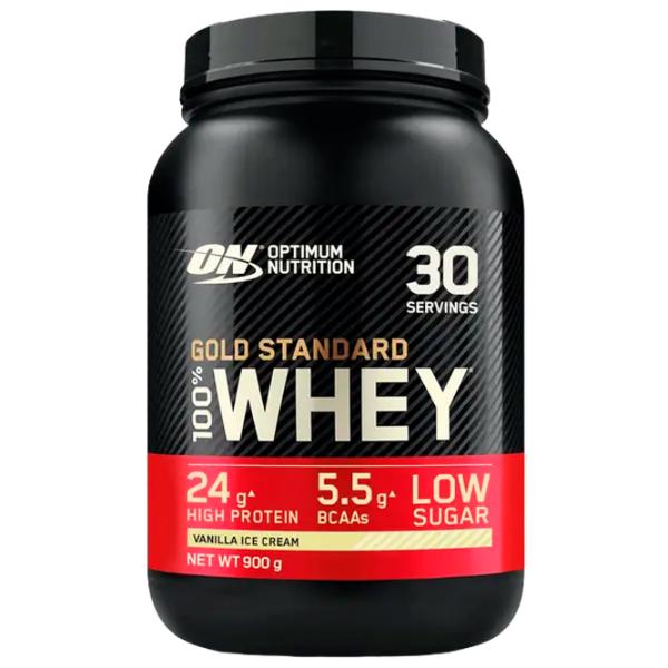 Proteină Optimum Nutrition GOLD STANDARD 100% WHEY 900 g (5060469988566) praf/ Înghețată, vanilie photo 1 Proteină Optimum Nutrition GOLD STANDARD 100% WHEY 900 g (5060469988566) praf/ Înghețată, vanilie photo 1