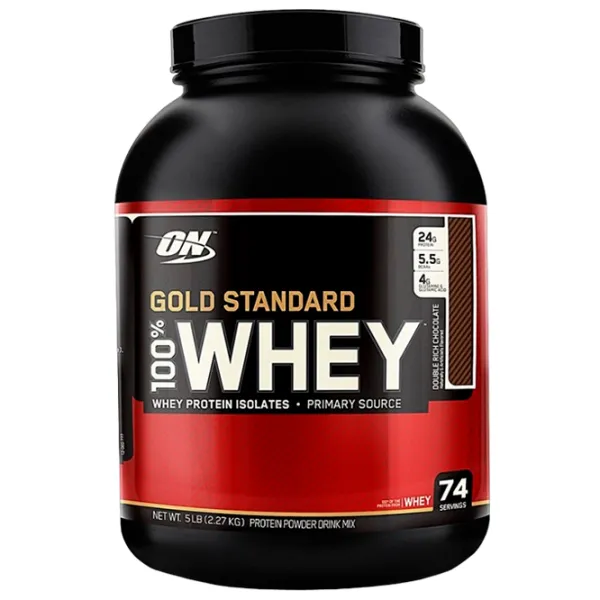 Proteină Optimum Nutrition GOLD STANDARD 100% WHEY 2270 g (5060469988474) praf/ Ciocolată photo 1