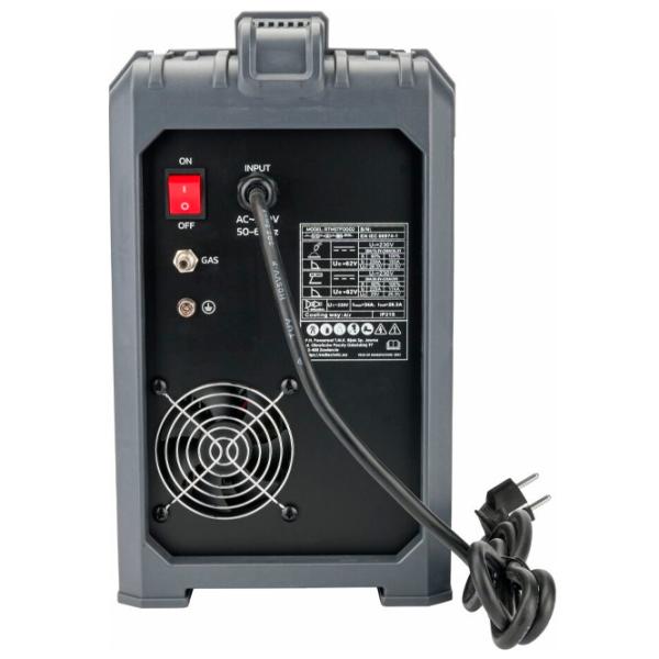 Aparat de sudat Red Technic RTMSTF0002 230 V semiautomat (MIG/ MAG), cu electrod (MMA), cu gaz inert (TIG)/ Black photo 4