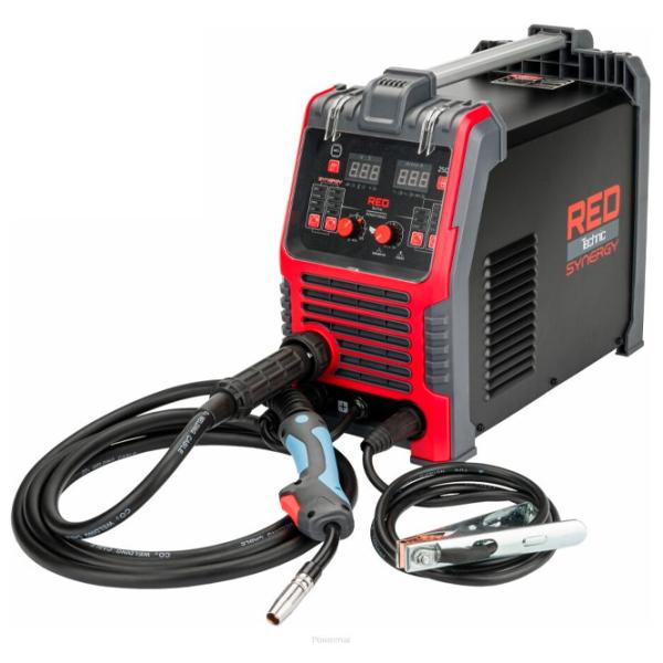 Aparat de sudat Red Technic RTMSTF0002 230 V semiautomat (MIG/ MAG), cu electrod (MMA), cu gaz inert (TIG)/ Black photo 6