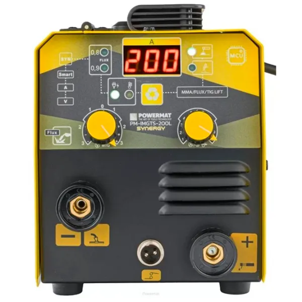 Aparat de sudat Powermat PM-IMGTS-200L 230 V cu electrod (MMA), cu gaz inert (TIG)/ Yellow photo 6