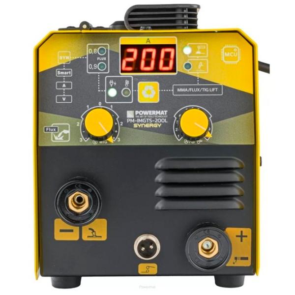 Aparat de sudat Powermat PM-IMGTS-200L 230 V cu electrod (MMA), cu gaz inert (TIG)/ Yellow photo 6
