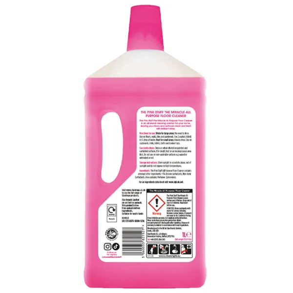 Средство The Pink Stuff Floor Cleaner 5060033821527 жидкость / для очистки photo 2