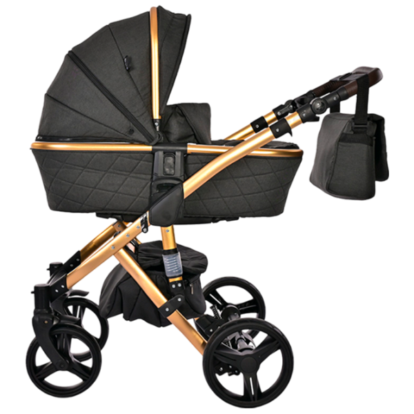 Cărucior pentru copil Lorelli Rimini Premium 10021622401/ Black photo 3