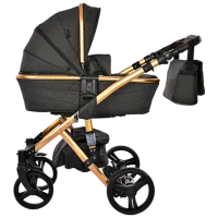 Cărucior pentru copil Lorelli Rimini Premium 10021622401/ Black photo 3