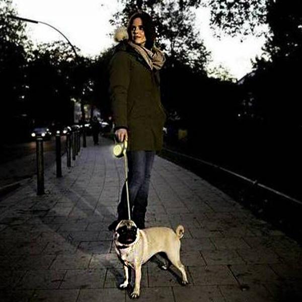 Lesă Beeztees FLEXI NEW Classic Neon Cord M/ pentru câine photo 5