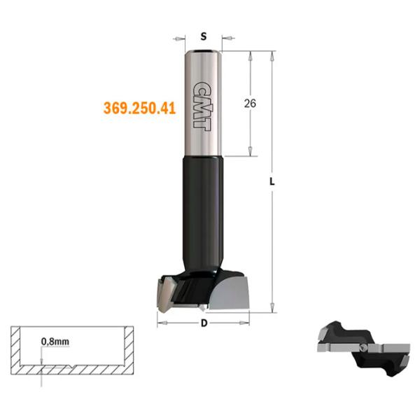 Сверло CMT 369.250.42 Cталь photo 2