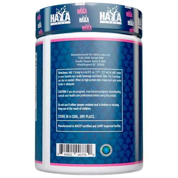 Proteină Haya Labs 100% Pure All Natural Pea Protein isolate 454 gr (854822007750) praf/ Mazăre photo 3