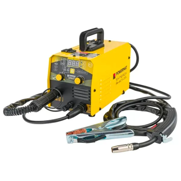Aparat de sudat Powermat PM-IMGTS-200L 230 V cu electrod (MMA), cu gaz inert (TIG)/ Yellow photo 1