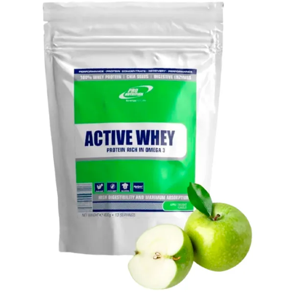 Proteină Pro Nutrition Active Whey 400 g (pn0007) praf/ Măr verde photo 1 Proteină Pro Nutrition Active Whey 400 g (pn0007) praf/ Măr verde photo 1