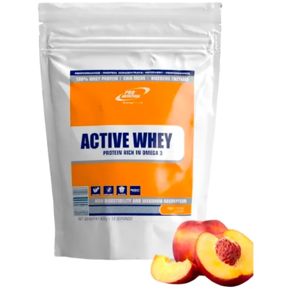 Proteină Pro Nutrition Active Whey 400 g (pn0012) praf/ Piersic photo 1 Proteină Pro Nutrition Active Whey 400 g (pn0012) praf/ Piersic photo 1