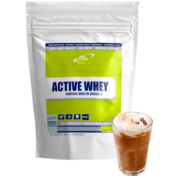 Proteină Pro Nutrition Active Whey 400 g (pn0008) praf/ Banană cremă de cafea photo 1 Proteină Pro Nutrition Active Whey 400 g (pn0008) praf/ Banană cremă de cafea photo 1