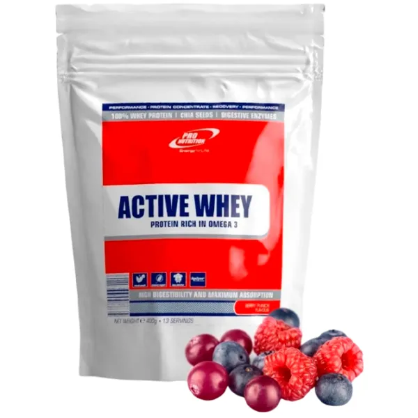 Протеин Pro Nutrition Active Whey 400 г (pn0009) порошок/ Ягодный пунш photo 1 Протеин Pro Nutrition Active Whey 400 г (pn0009) порошок/ Ягодный пунш photo 1