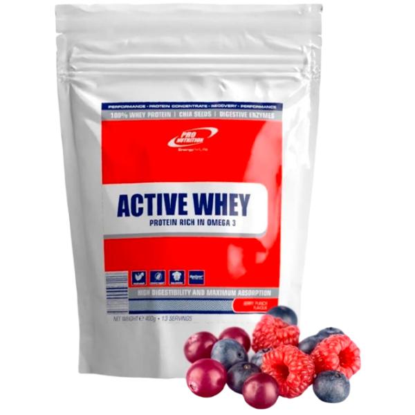 Протеин Pro Nutrition Active Whey 400 г (pn0009) порошок/ Ягодный пунш photo 1 Протеин Pro Nutrition Active Whey 400 г (pn0009) порошок/ Ягодный пунш photo 1