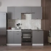 Bucătărie ML-Mobila Omega-3 LPAL/ Anthracite