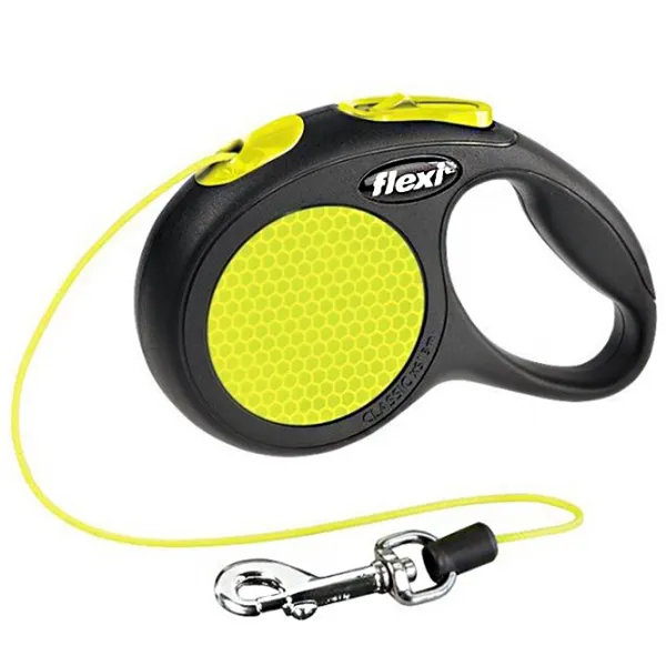 Lesă Beeztees FLEXI NEW Classic Neon Cord S/ pentru câine photo 1