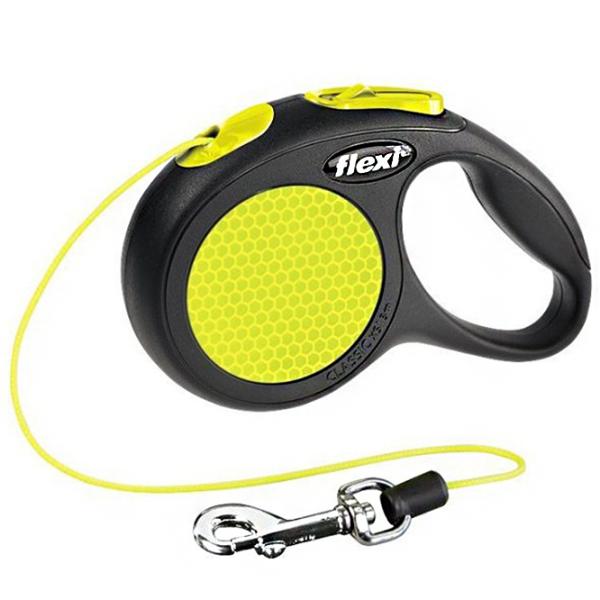 Lesă Beeztees FLEXI NEW Classic Neon Cord S/ pentru câine photo 1