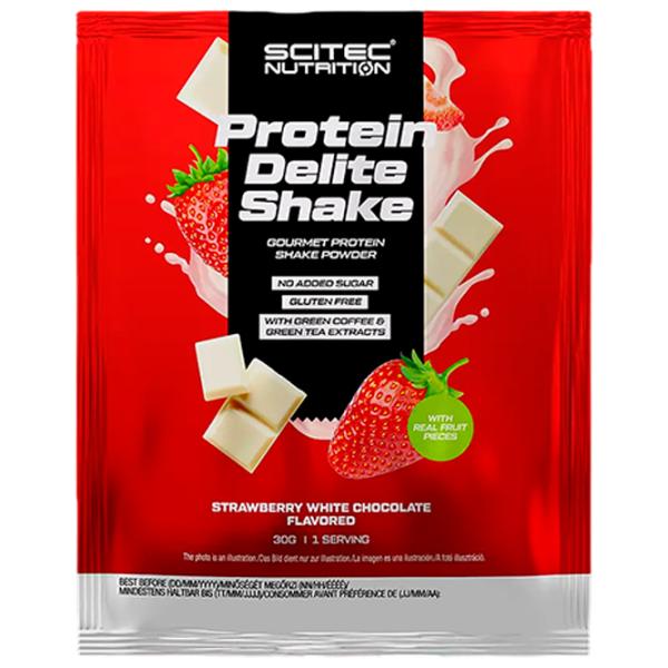 Протеин Scitec Nutrition Protein Delite Shake 30 г (5999100025295) порошок/ Клубника, белый шоколад photo 1