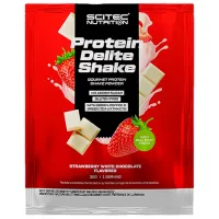 Proteină Scitec Nutrition Protein Delite Shake 30 g (5999100025295) praf/ Căpșuni, ciocolată albă