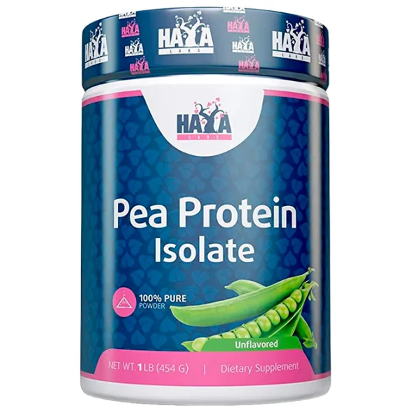 Proteină Haya Labs 100% Pure All Natural Pea Protein isolate 454 gr (854822007750) praf/ Mazăre photo 1