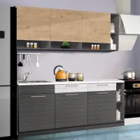 Кухня Modern Monro МДФ/ Асфальт