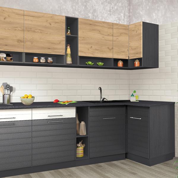 Bucătărie Modern Monro MDF/ Asphalt photo 1